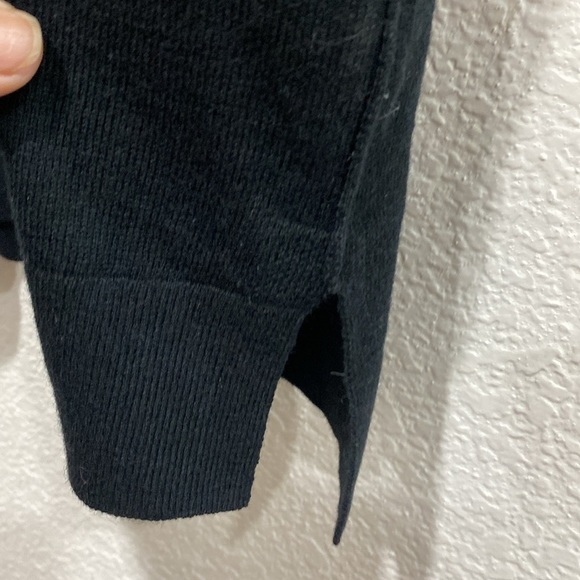 Everlane Women's Short Sleeve Black Turtleneck Wool Blend Fall Winter Sweater S - Picture 3 of 8